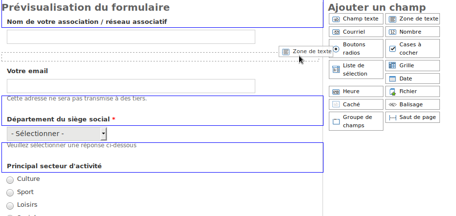 creation rapide de formulaires